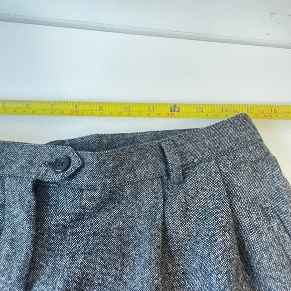 Lauren Ralph Lauren Wool Plaid Pleated Trouser Pant Gray SZ 12 - Picture 9 of 11